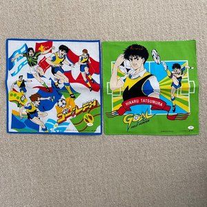 Vintage anime Goal FH (Field Hunter) 1994 Soccer NHK handkerchiefs